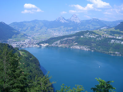 Sicht nach Brunnen
